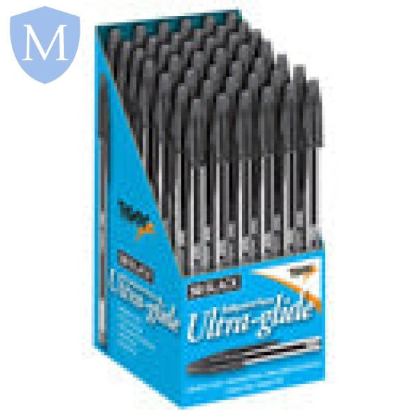 Ball Point Pens Box 50 Black School Uniform from the Uk's Leading