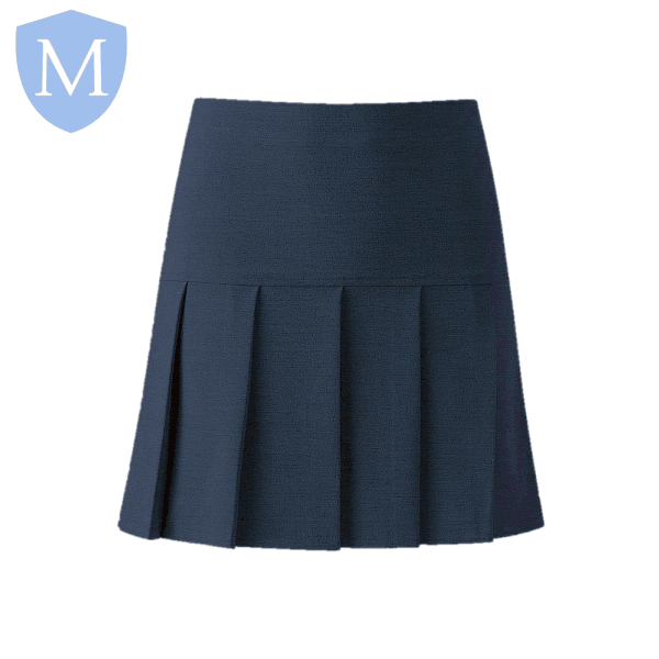 Dark blue pleated skirt outlet