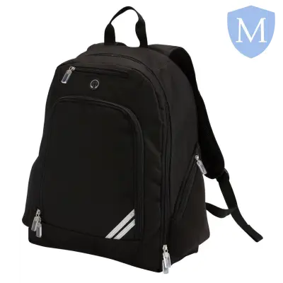 Plain Premier Senior Backpack Storage Bag - Black/navy (pbp10