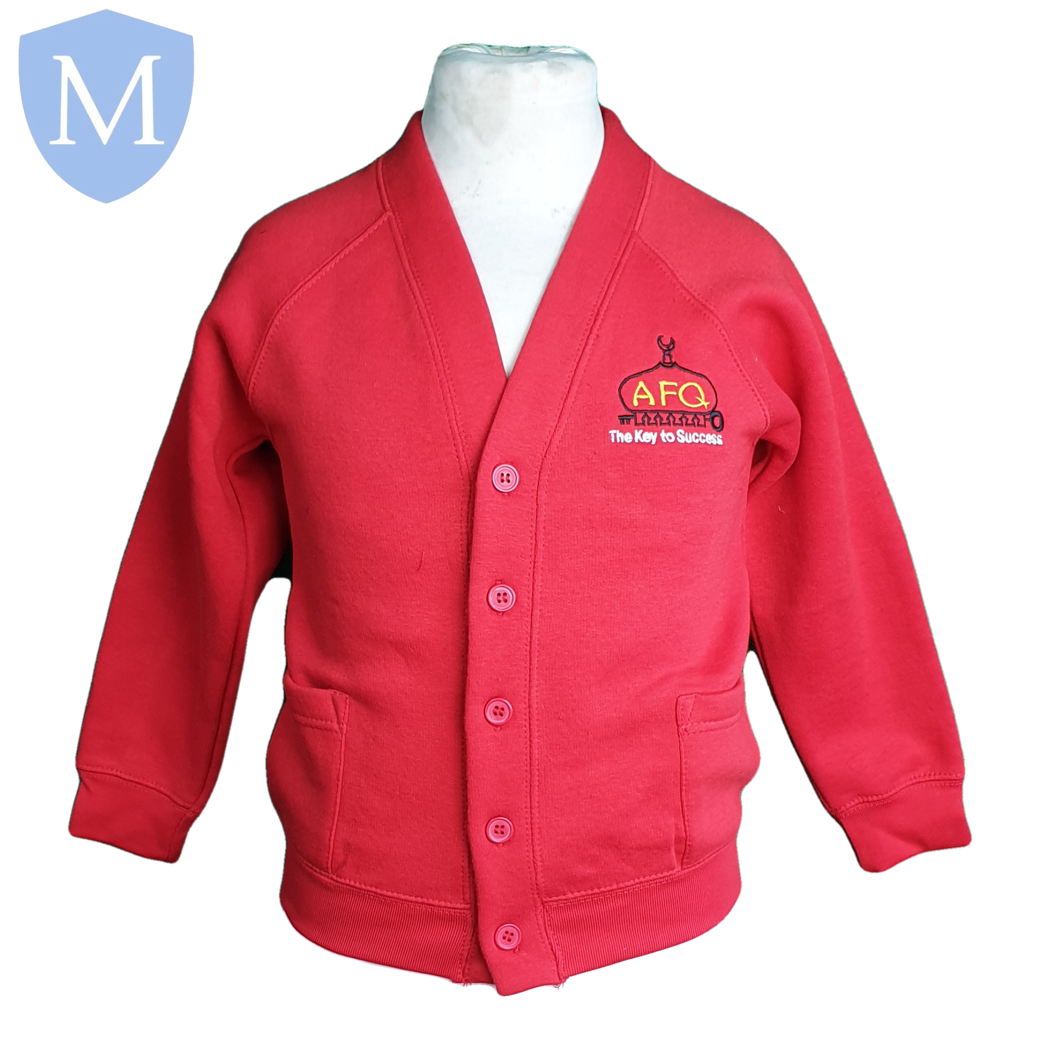 Infant top red cardigan