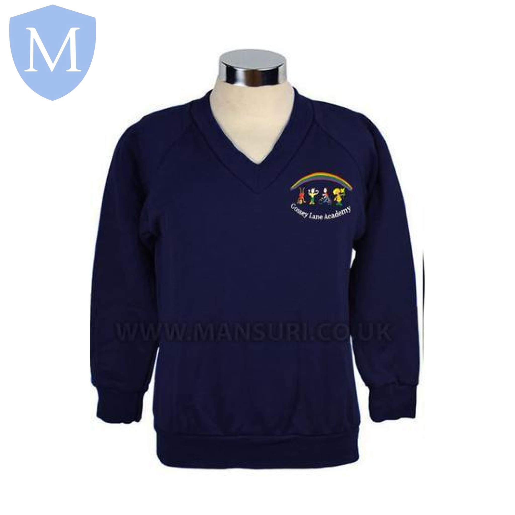 Gossey Lane Junior v Neck Sweatshirt (poa) School Uniform from the