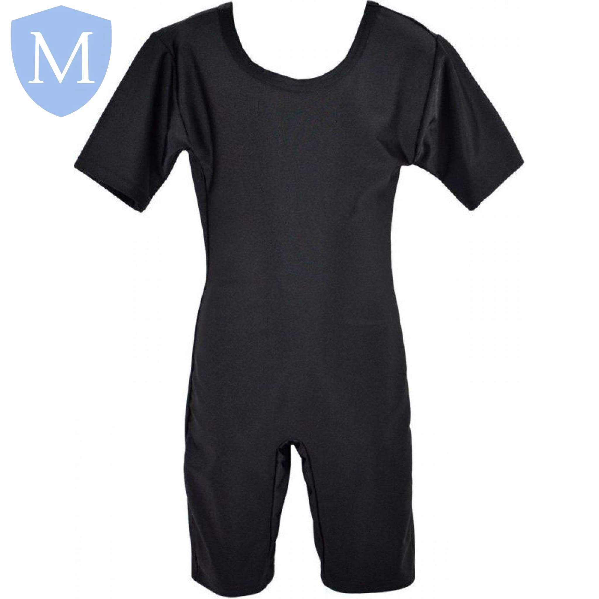 Plain Swimming Costume (3/4) - Black (swimwear) School Uniform