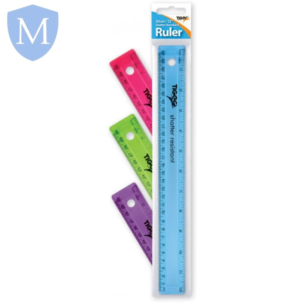 30cm/12inch Shatter Resistant Assorted (Stationery Essential) Mansuri