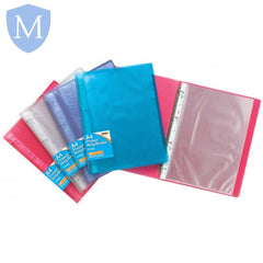 A4 Slim 4 Ring Binder Clearview Assorted (Stationery Essential) Mansuri