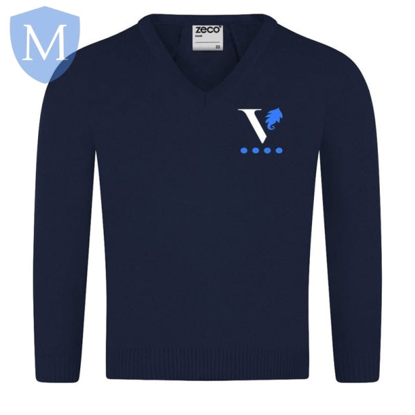 Ark Victoria Navy V-Neck Knitted Jumper (Reception To Year 11) Not specified
