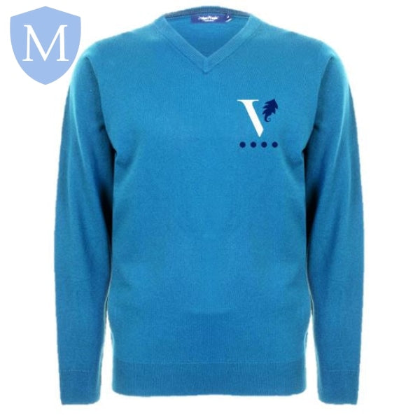 Ark Victoria V Neck Teal Knitted Sweatshirt (Nursery To Year 2) Not specified