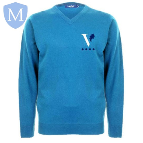 Ark Victoria V Neck Teal Knitted Sweatshirt (Nursery To Year 2) Not specified