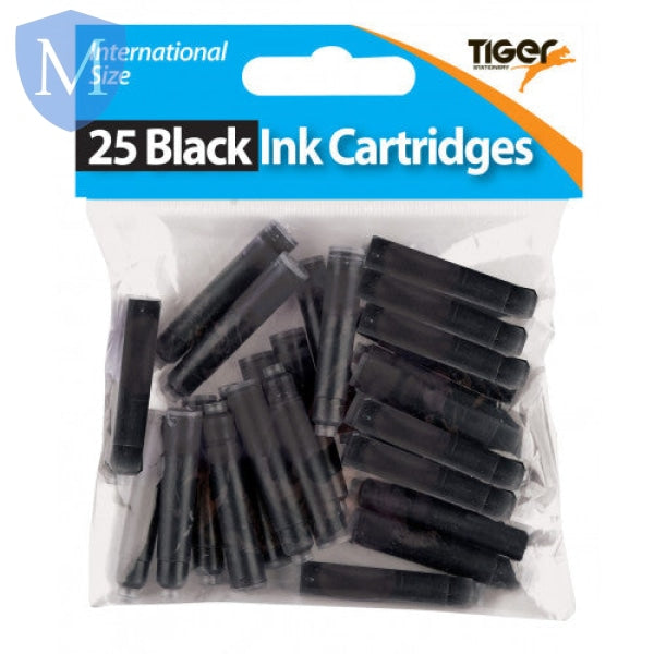 Bag 25 Black Ink Cartridges (Stationery Essential) Mansuri