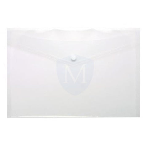 Foolscap Stud Wallets Clear (Stationery Essential)