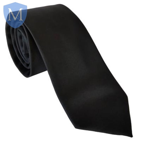 Funeral Tie - Satin Black Mansuri