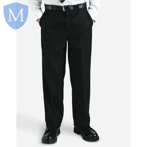 Plain Boys Standard Baby Gab Trouser Black Mansuri