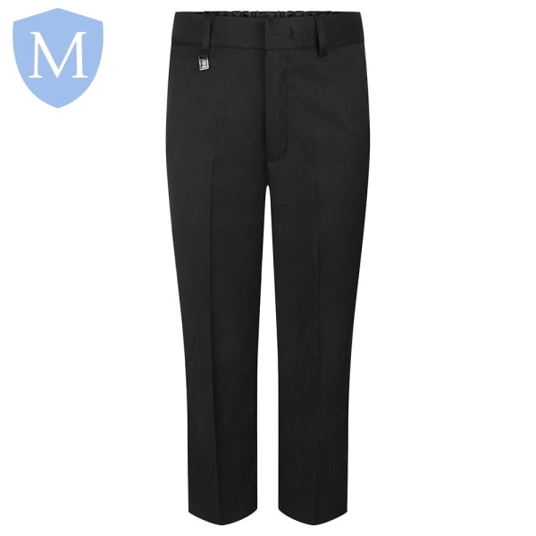 Plain Boys Standard Fit Trews Trouser Black Mansuri