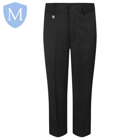 Plain Boys Standard Fit Trews Trouser Black Mansuri