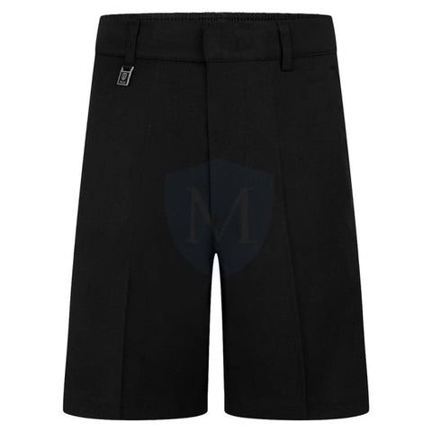 Plain Boys Uniform Shorts - Black
