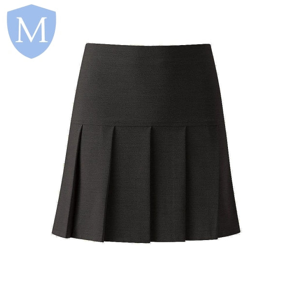 Plain Girls Charleston Pleated Skirt - Charcoal Not specified