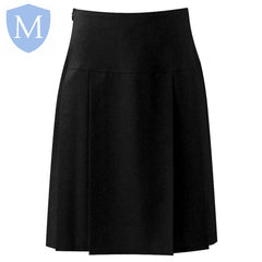 Plain Girls Henley Pleated Skirt - Black Not specified