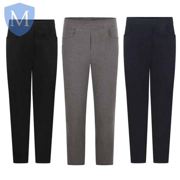 Plain Girls Sturdy Fit Heart Trouser - Black/Grey/Navy (S/3XL) (POA) Mansuri