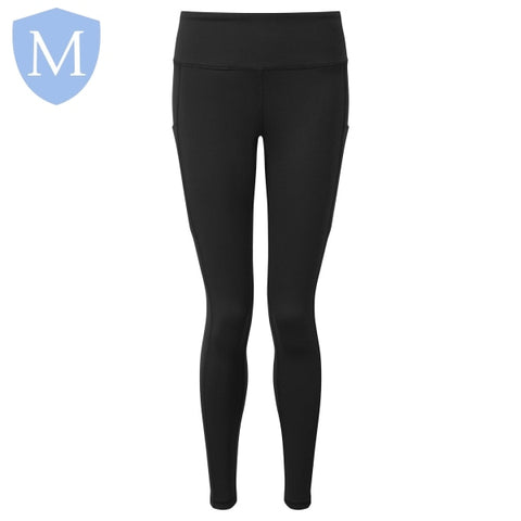 Plain Sports Gym Leggings - Black (POA) Mansuri