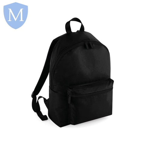 Plain Unisex Senior Studio Backpack - Black Mansuri