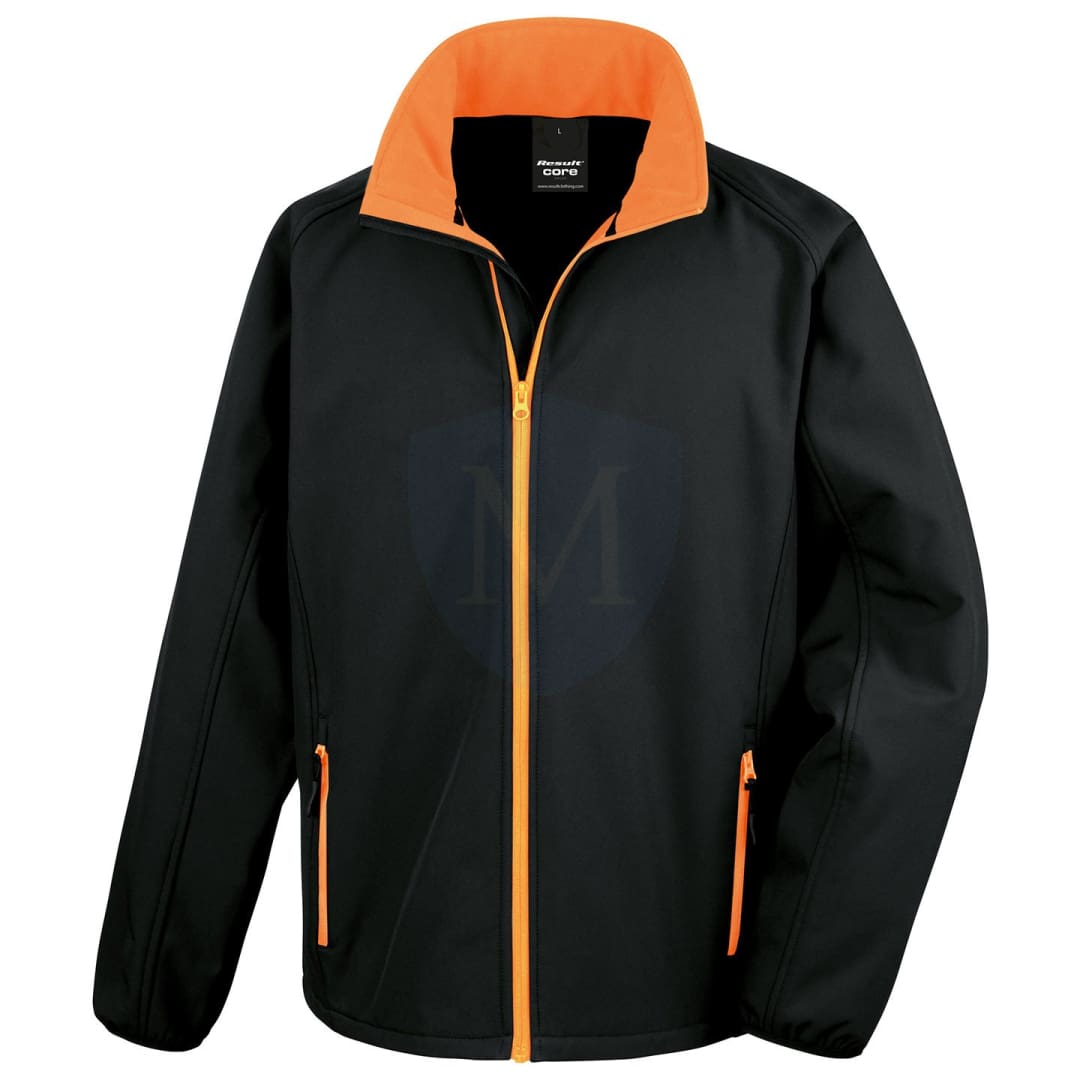 Pro Workwear Core Softshell Jacket (r231m) Black/orange / s 38’’