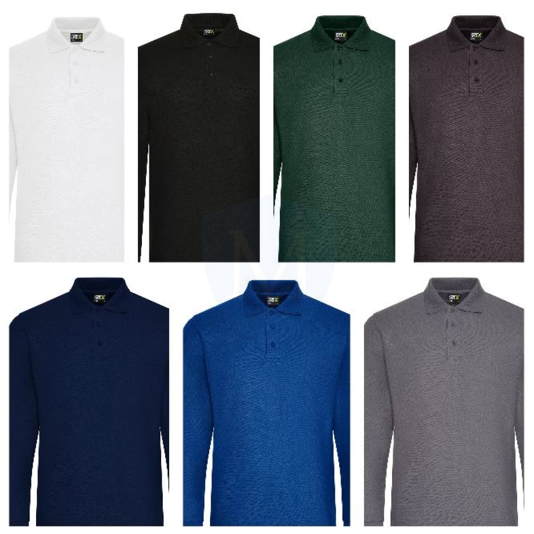 Pro Workwear Long Sleeved Polo Shirt (rx102)