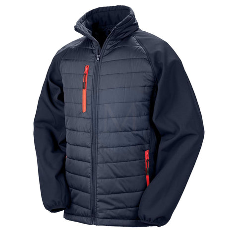 Pro Workwear Padded Softshell Jacket (r237x) Navy/red / Xs 35’’
