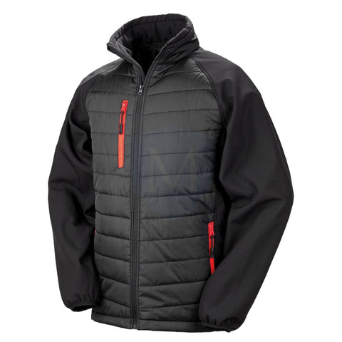 Pro Workwear Padded Softshell Jacket (r237x) Black/red / Xs 35’’