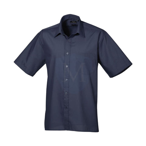 Pro Workwear Short Sleeved Poplin Shirt (pr202) Navy / 14.5’’ 34’’