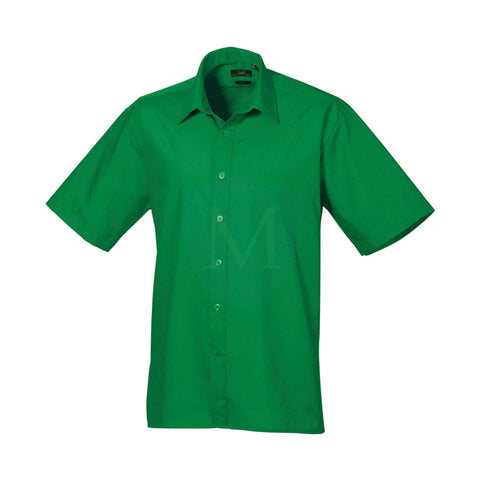 Pro Workwear Short Sleeved Poplin Shirt (pr202) Emerald / 14.5’’ 34’’