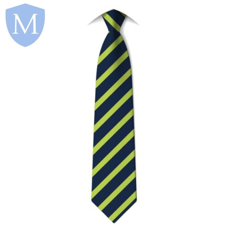 Saltley Clip On Tie Green (Curie House) (16" Clip-On Tie) Mansuri