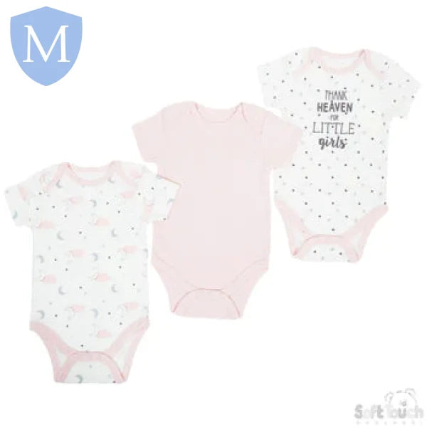 3 Pack Bodysuits Thank Heaven For Little Girls (4CC103) (Baby Bodysuits) Mansuri