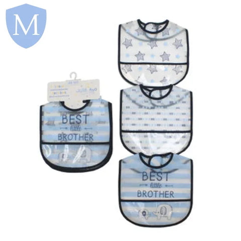 3 Pack Clear PEVA Bibs (JTC8875) (Baby Bibs) Mansuri