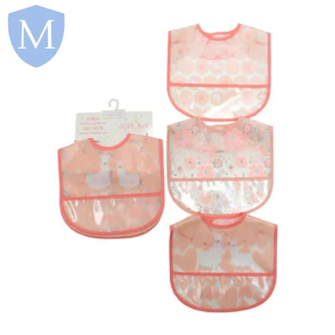 3 Pack Clear PEVA Bibs (JTC8875) (Baby Bibs) Mansuri