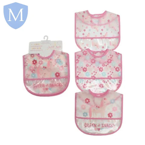 3 Pack Clear PEVA Bibs (JTC8875) (Baby Bibs) Mansuri