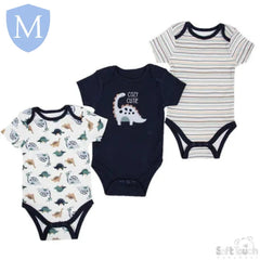3 Pack Dinosaur Bodysuits (4CC101) (Baby Bodysuits) Mansuri