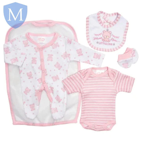 4-Piece Premature Pink/Sky Layette Set- Bears (JTC9402) (Prem) Mansuri