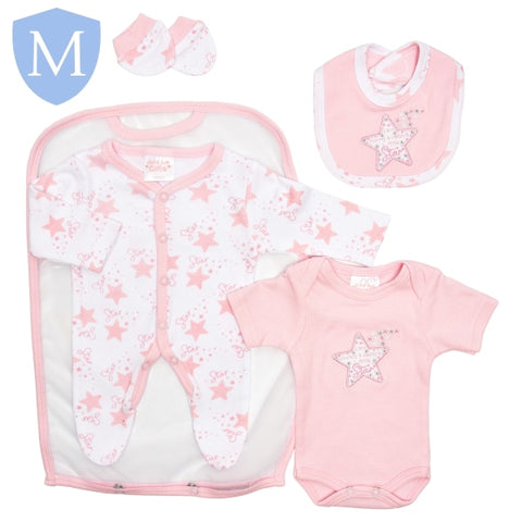 4-Piece Premature Pink/Sky Layette Set- Stars (JTC9401) (Prem) Mansuri