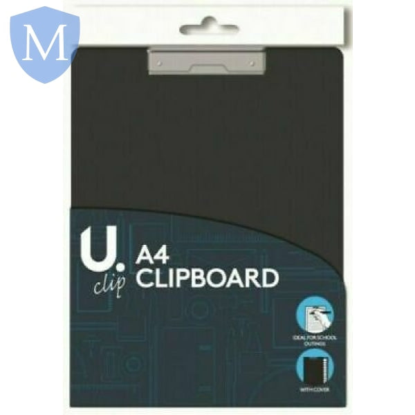 A4 Clipboard - Black (Stationery Essential) Mansuri