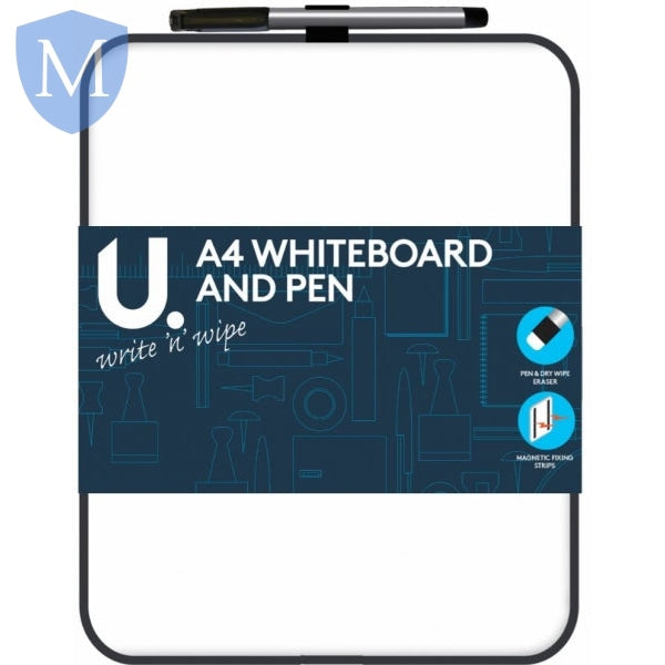A4 Magnetic Whiteboard & Pen (Stationery Essential) Mansuri