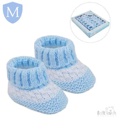 Acrylic baby Bootees With Stripe (S437) (Baby Bootees) Mansuri