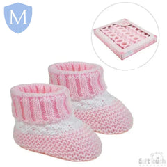 Acrylic baby Bootees With Stripe (S437) (Baby Bootees) Mansuri