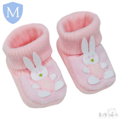 Acrylic Turnover Baby Bootees - Bunny (S423) (Baby Bootees) Mansuri