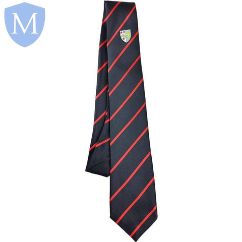 Archbishop Tie Black - Red Stripe Default Title