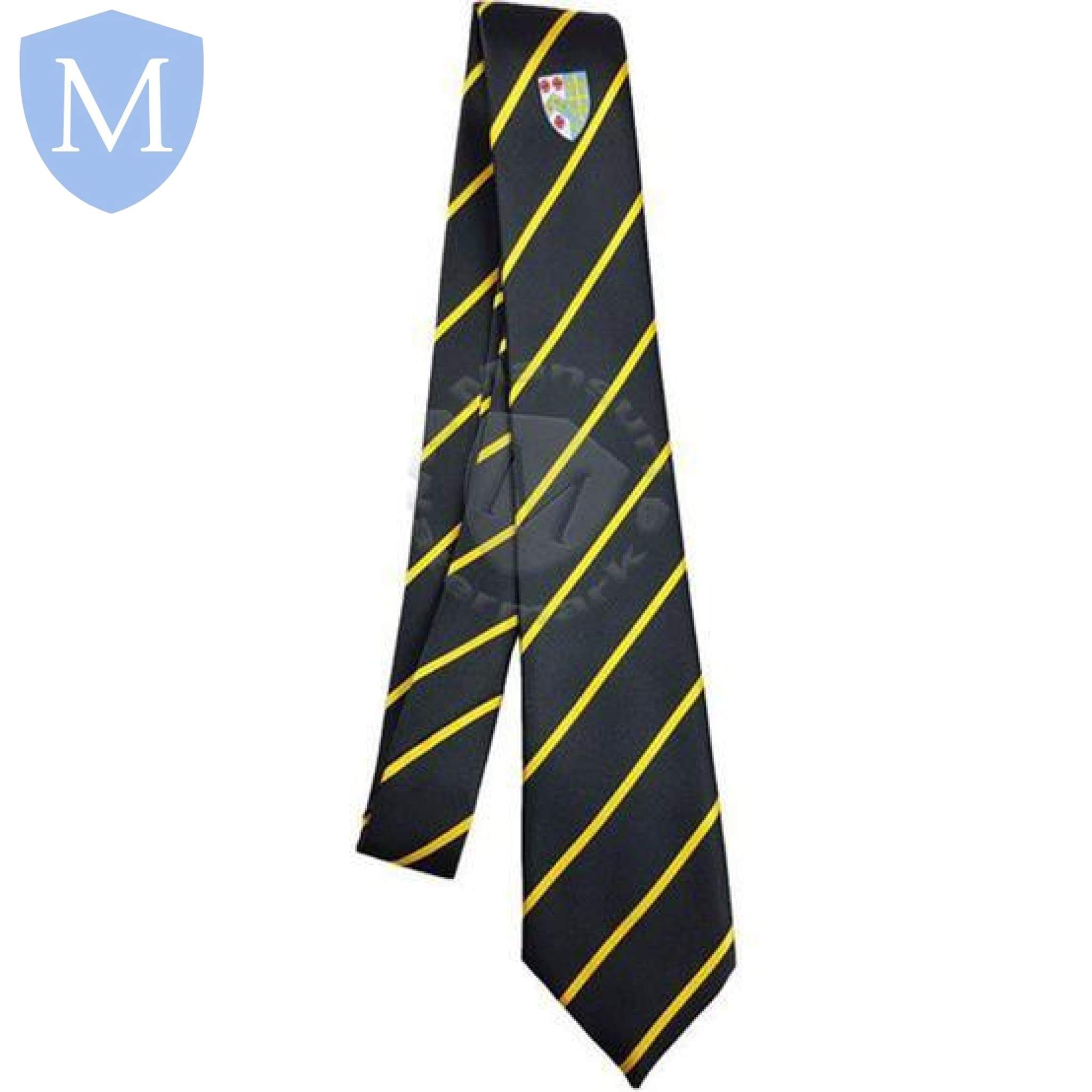 Archbishop Tie Black - Yellow Stripe Default Title