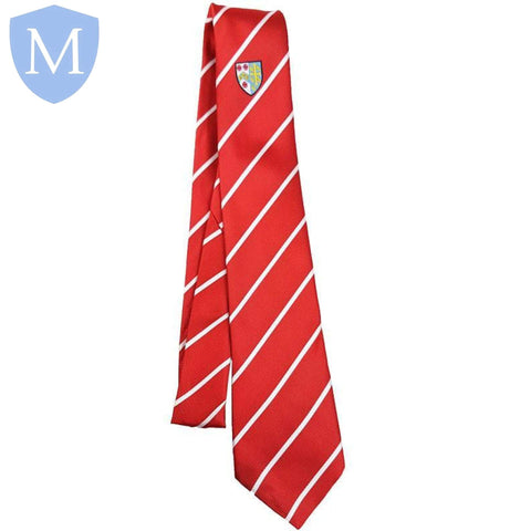 Archbishop Tie Red - White Stripe Default Title