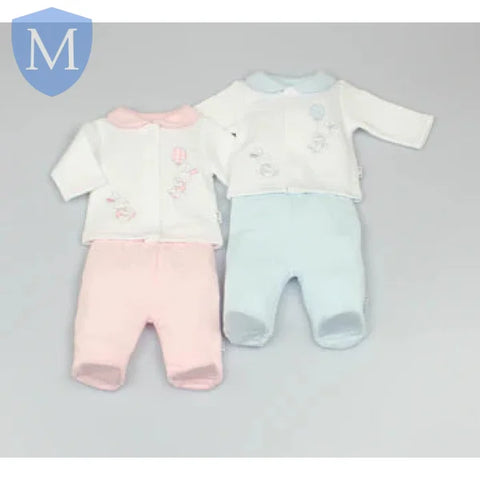 Baby 2-Piece Quilted Jacquard Set - Bunny (3-5 To 3-8Lbs) (GF0228) (Prem) Mansuri