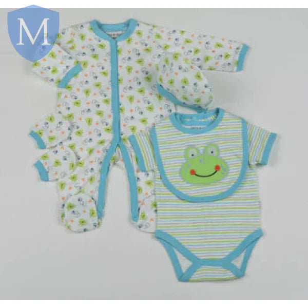 Baby 5Pc Layette Gift Set - Frog (G1468) (Baby Boys Gift Set) Mansuri
