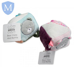 Baby Bear Cube with Mirror, Rattle and Crinkle Paper (GP250992) (Baby Toy) Mansuri