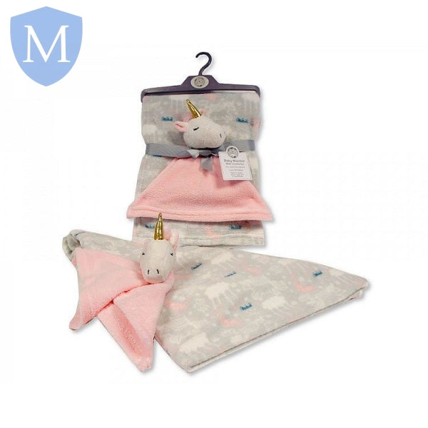 Baby Blanket With Unicorn Comforter - Grey (BW1121009) (Baby Blanket) Mansuri