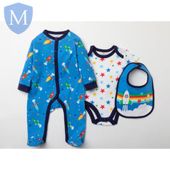 Baby Boys 3pc All in One Set - Space (W3932) (Baby Boys Gift Set) Mansuri